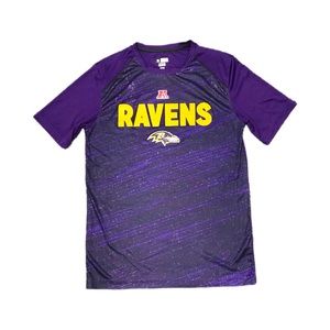 Baltimore Ravens NFL Team Apparel TX3 Cool Mens Size M‎ Purple Performance Shirt